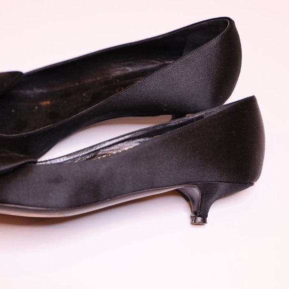 Valentino Satin Kitten Heels Sz 8.5 - Picture 5 of 8